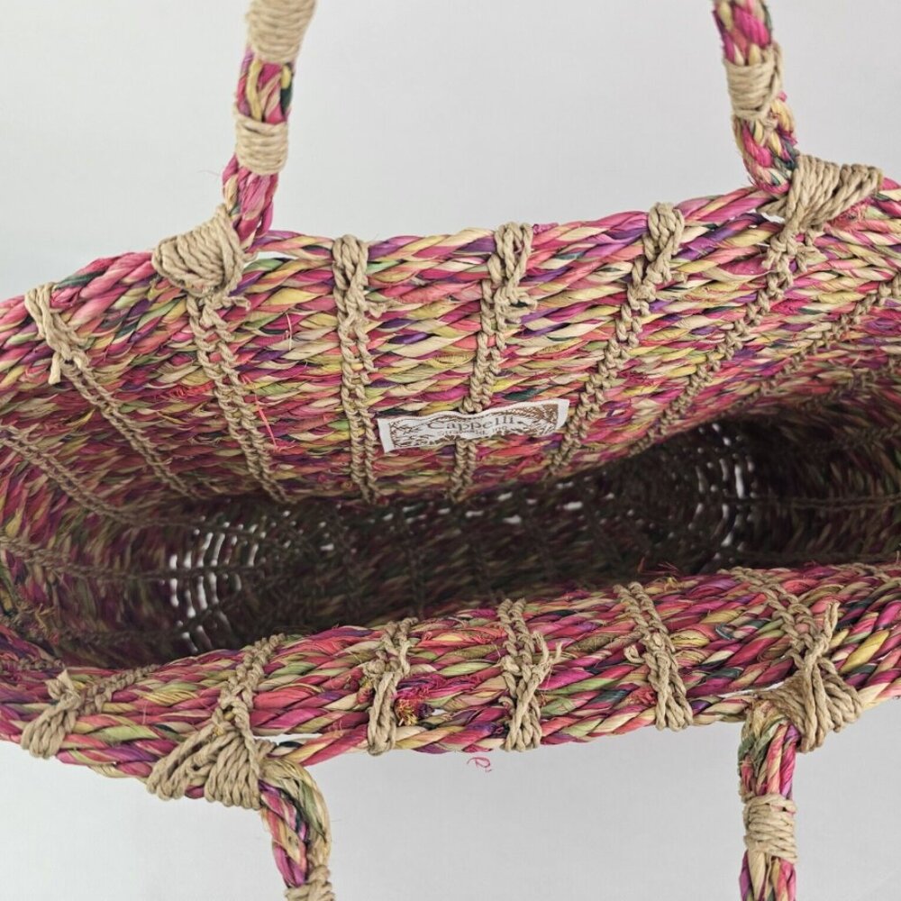 Cappelli Straworld Multicolor Rafia Tote Bag - Picture 3 of 4